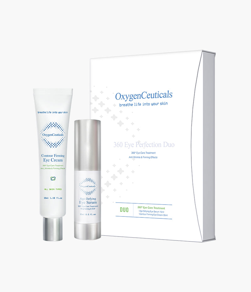 Oxygen Ceuticals 360 Eye Pertection Duo box paakių serumas ir kremas 35 ml + 15 ml Oxygen Ceuticals 360 Eye Pertection Duo box paakių serumas ir kremas 35 ml + 15 ml